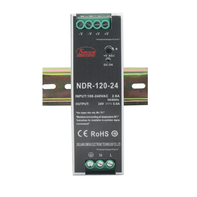 Fonte de alimentação em trilho Din NDR-120 120W