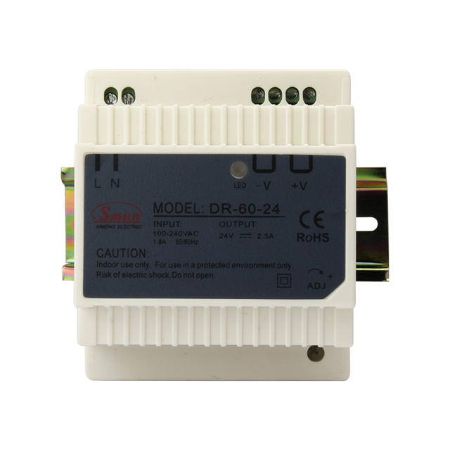 DR-60-24 60W 24VDC 2,5A Din Rail Fonte de alimentação para automação industrial