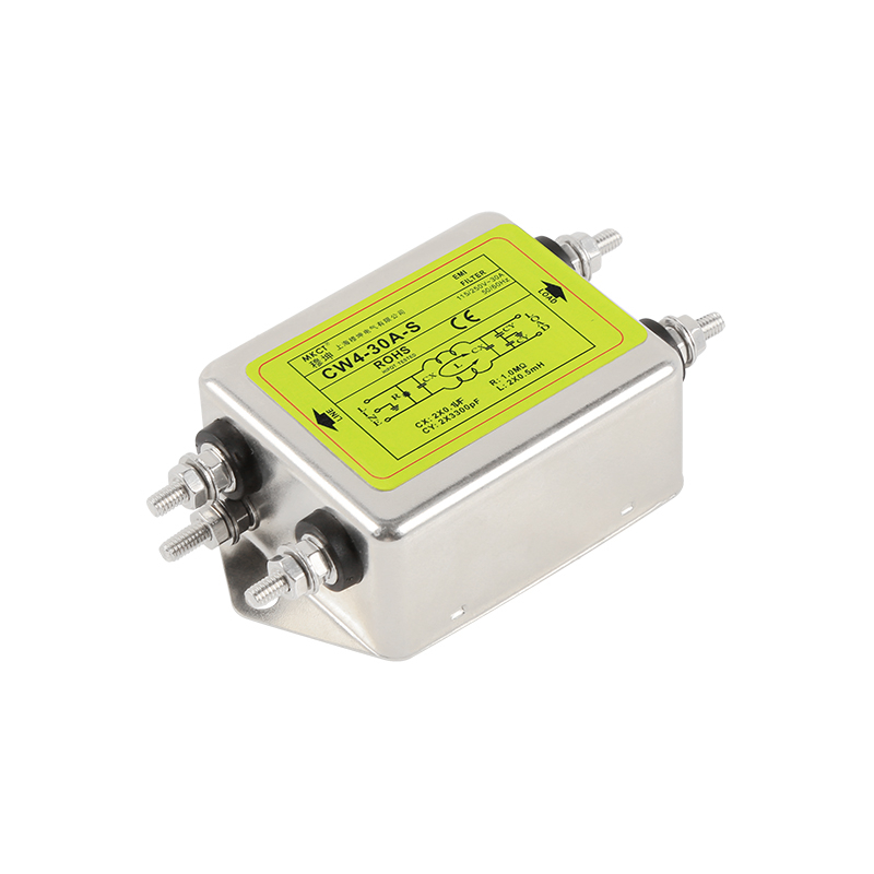Conexão de parafuso Monofásico AC 220V Purificação EMI CW4-3A/6A/10A/20A/30A/40A-S Filtro de energia