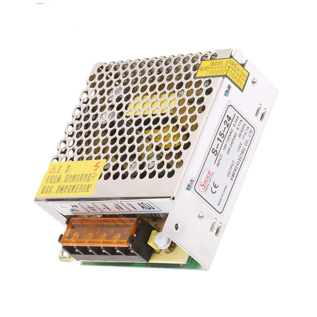 Fonte de alimentação comutada de saída única S-15 15W para LED