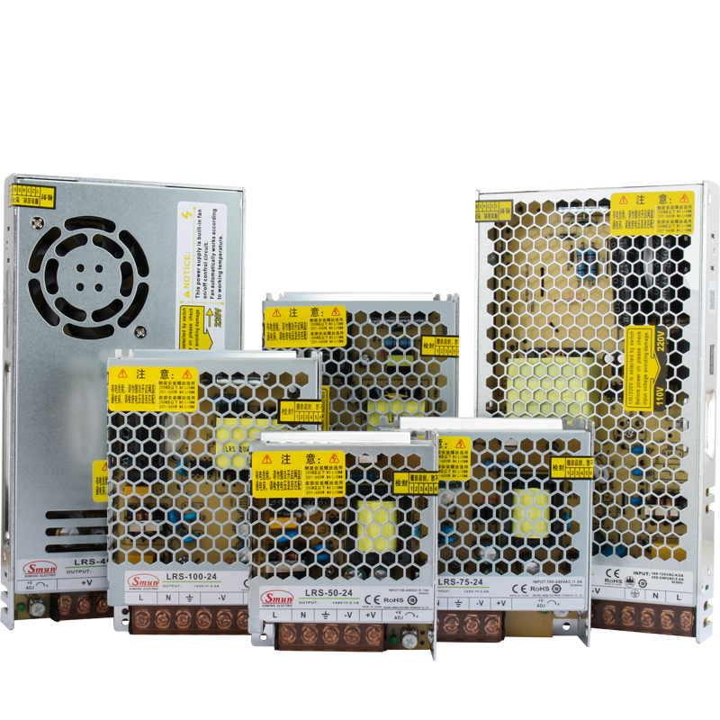 Fonte de alimentação comutada fina série LRS de 35 W a 600 W 