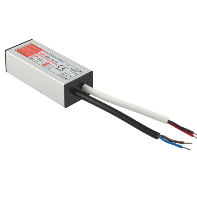 Fonte de alimentação à prova d'água de tensão constante SMA-10-12 12VDC 1A 12W