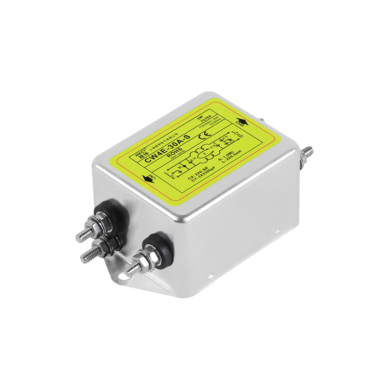 Conexão de parafuso Monofásico AC 220V Purificação EMI CW4-3A/6A/10A/20A/30A/40A-S Filtro de energia