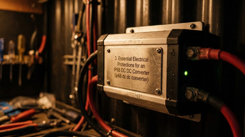 3. Prote&ccedil;&otilde;es el&eacute;tricas essenciais para um conversor DC DC IP68