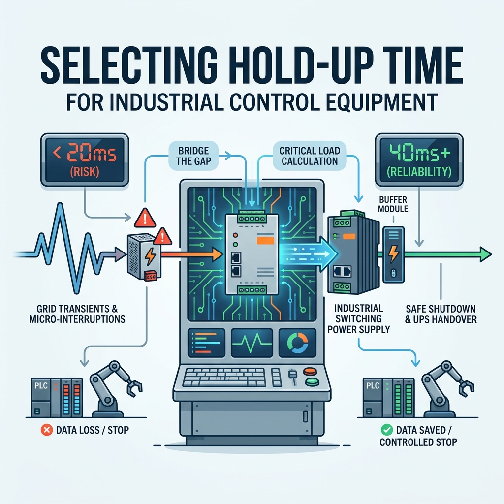 Como você seleciona o tempo de espera para equipamentos de controle industrial?