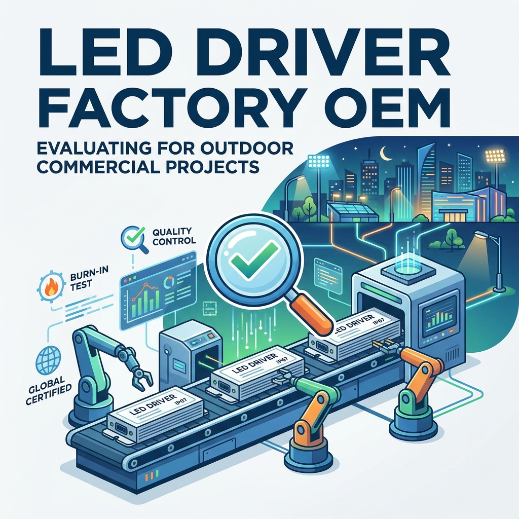 Melhor fábrica de driver de LED para projetos de iluminação comercial externa